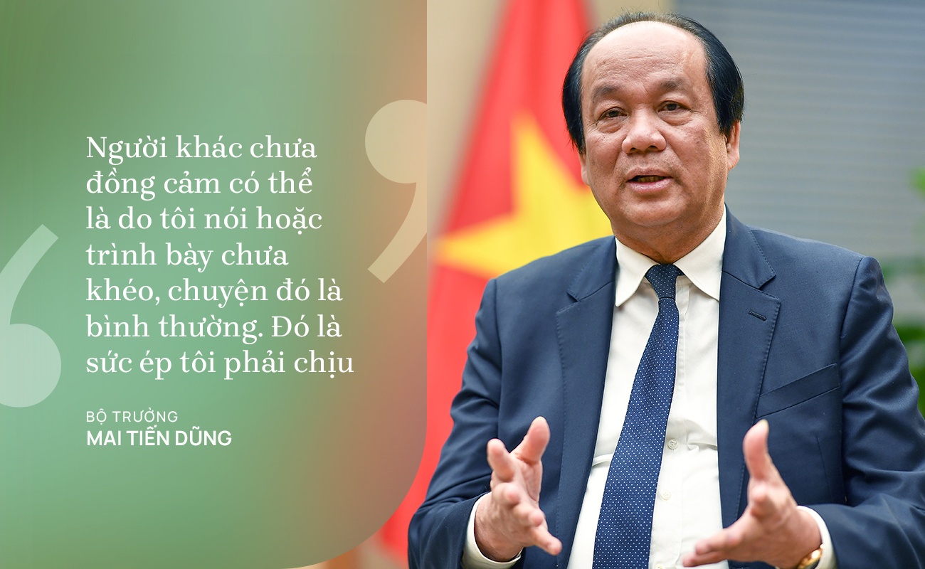 Bo truong Mai Tien Dung chia se suc ep trong nhiem ky anh 1