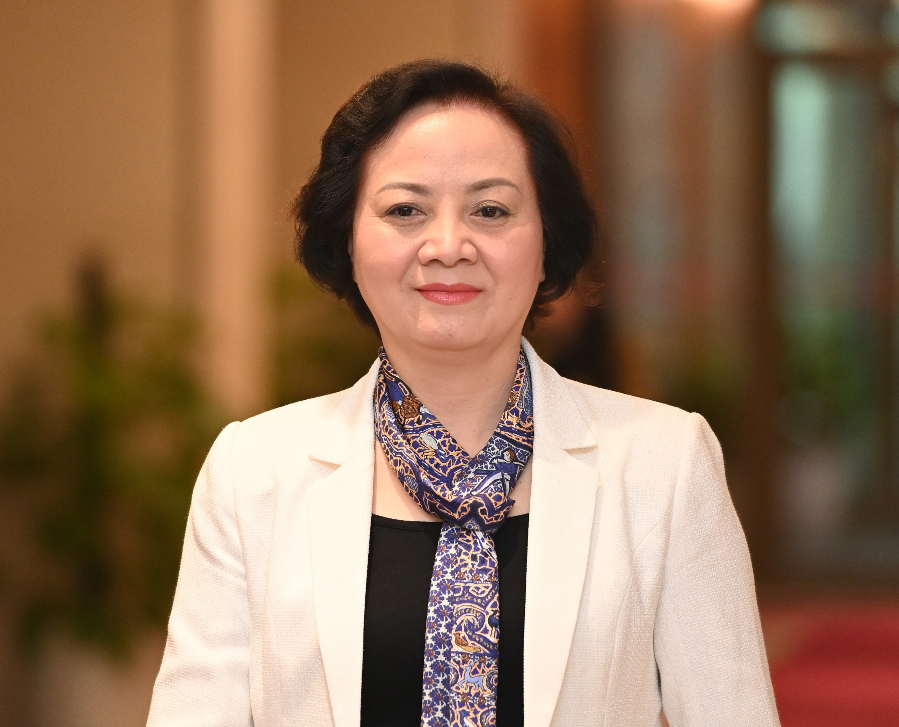 Nu bo truong duy nhat vua duoc Quoc hoi phe chuan bo nhiem hinh anh