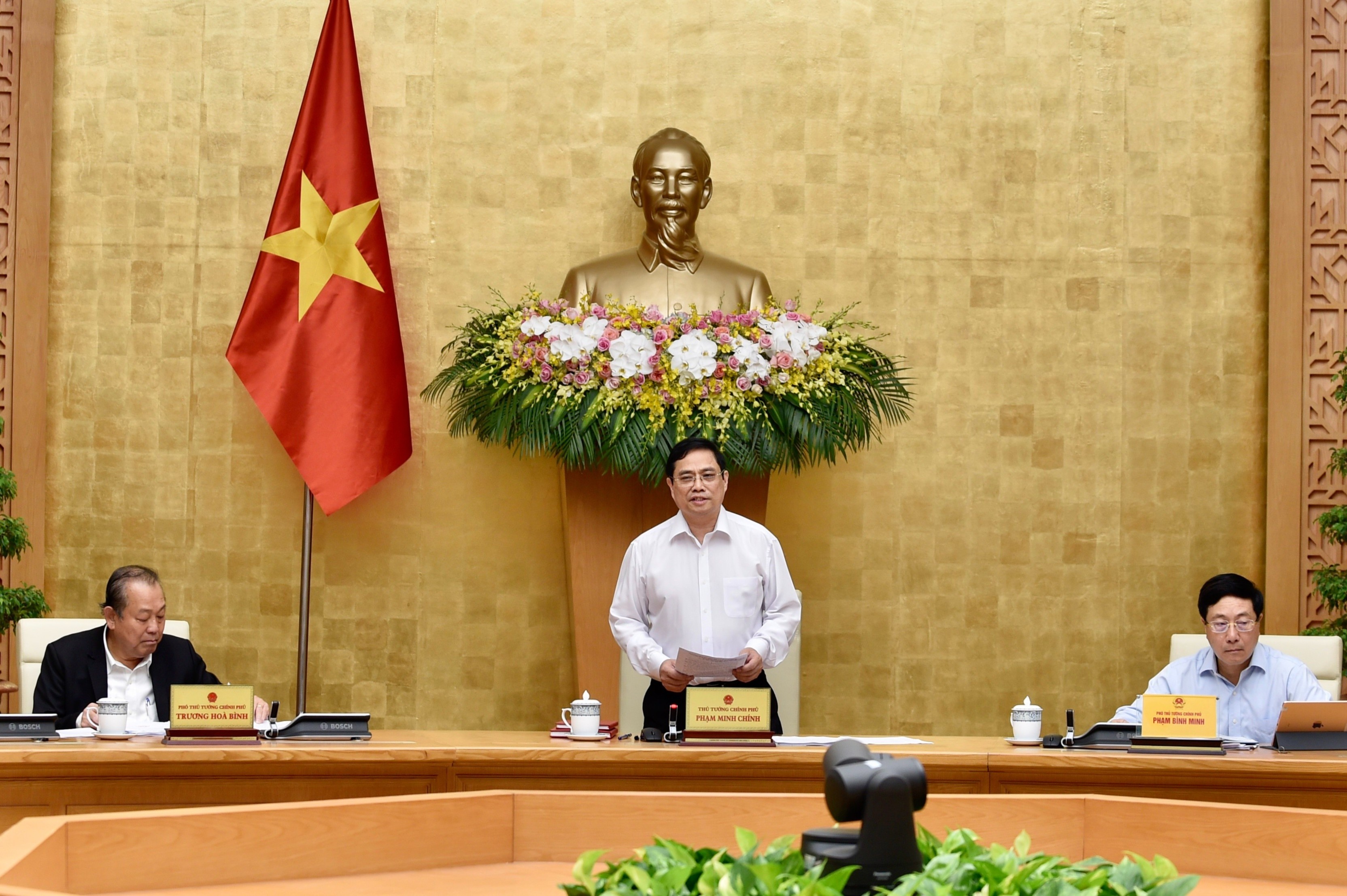 Thu tuong Pham Minh Chinh chu tri phien hop Chinh phu hinh anh