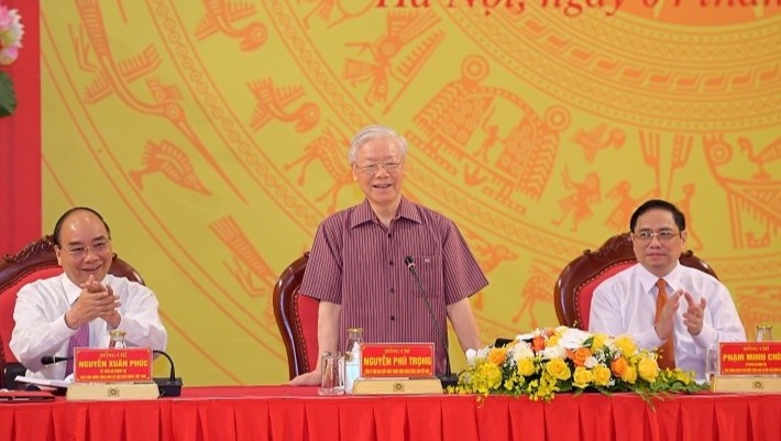 Tong bi thu, Chu tich nuoc, Thu tuong tham gia Dang uy Cong an T.U hinh anh