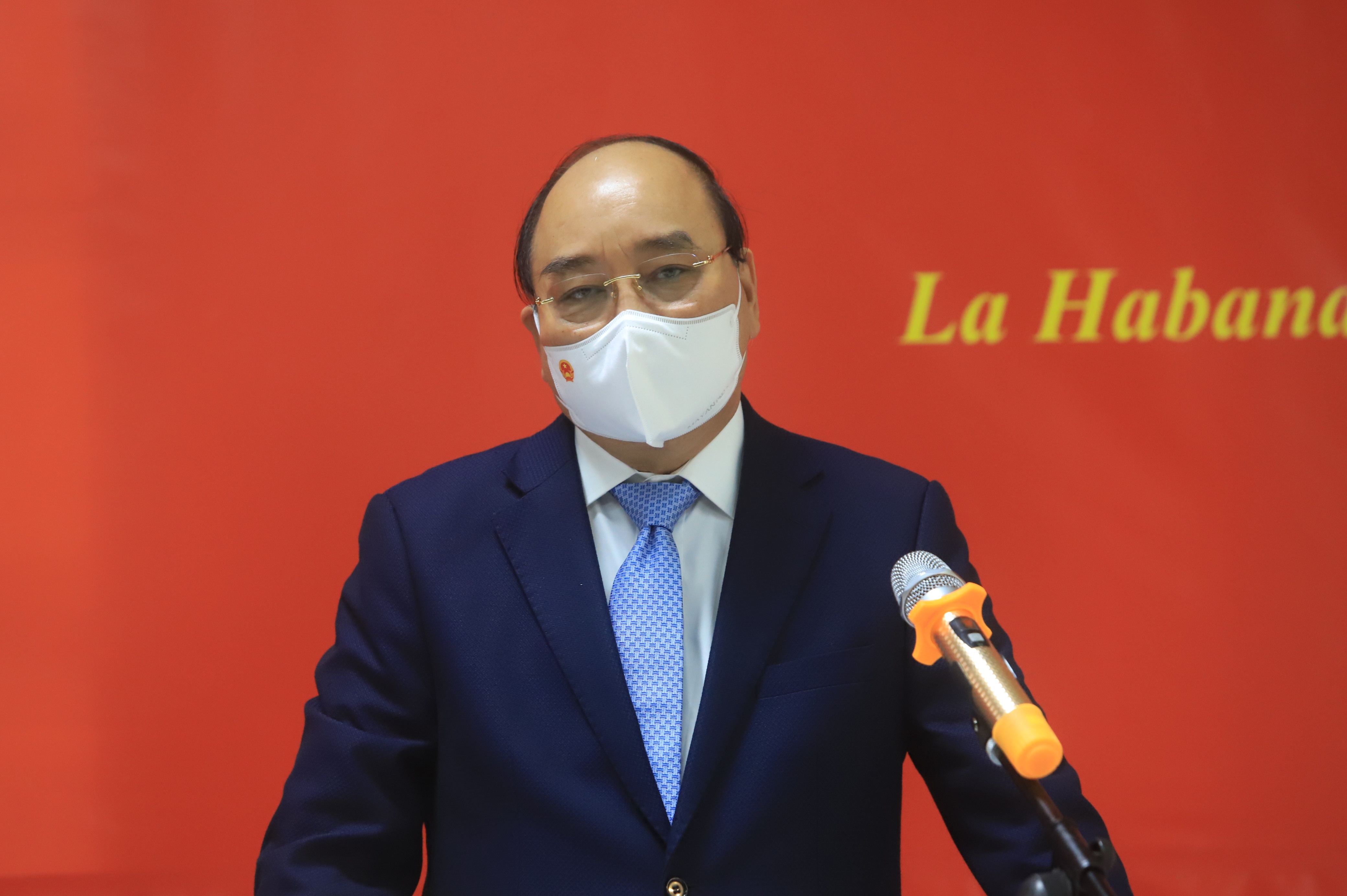 Chu tich nuoc Nguyen Xuan Phuc trong chuyen tham Cuba anh 1