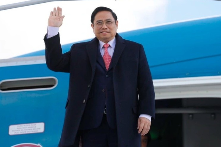 Thu tuong Pham Minh Chinh bat dau tham chinh thuc Phap hinh anh