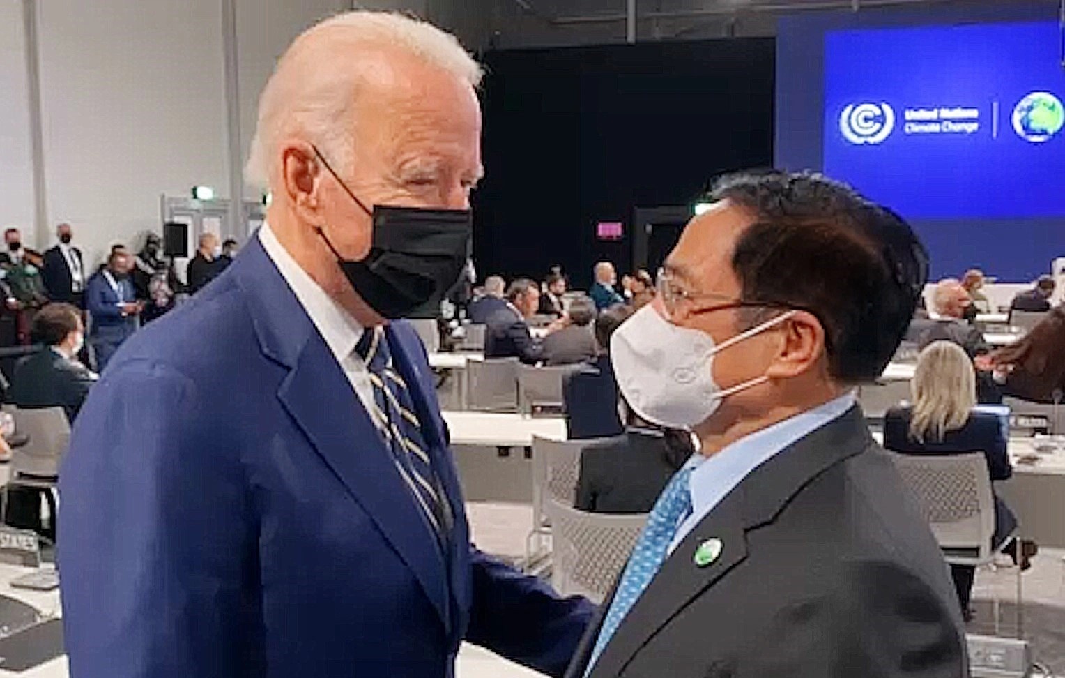 Lanh dao Viet Nam, My thuc day hop tac giai quyet cac van de khi hau hinh anh