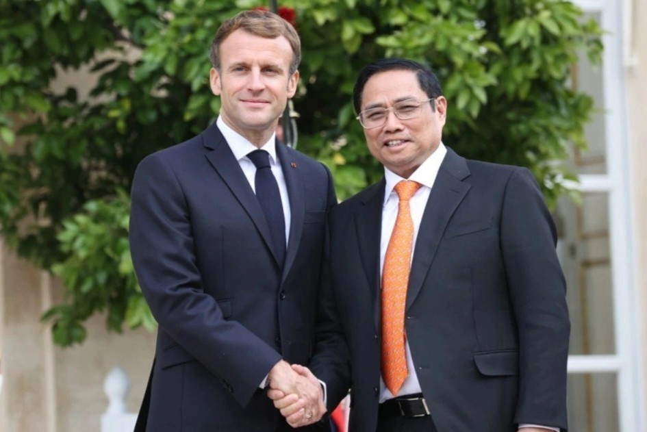 Thu tuong va Tong thong Phap nhat tri ra Tuyen bo chung Viet - Phap hinh anh