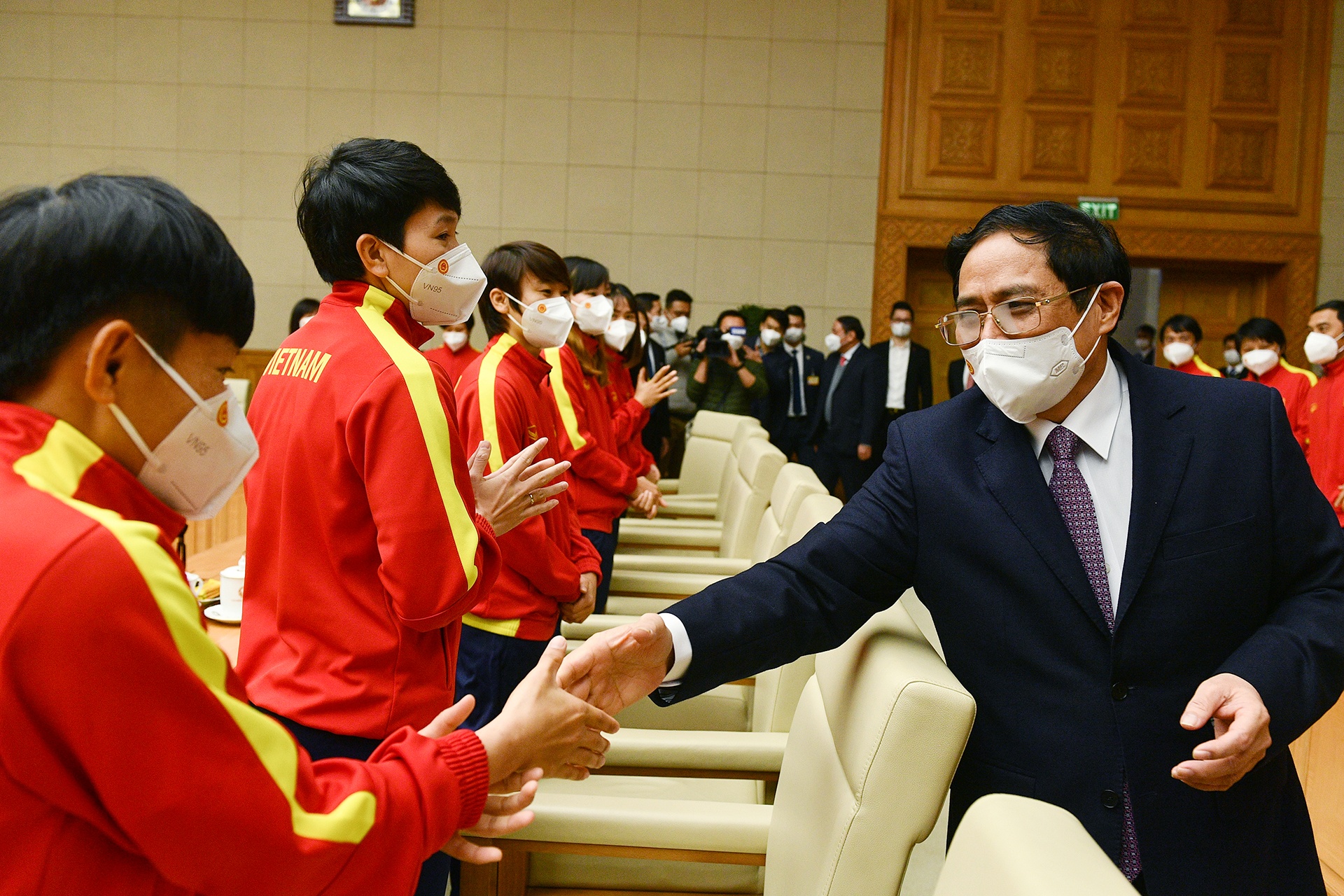 Tuyen nu Viet Nam nhan hon 10 ty tien thuong trong cuoc gap Thu tuong anh 1