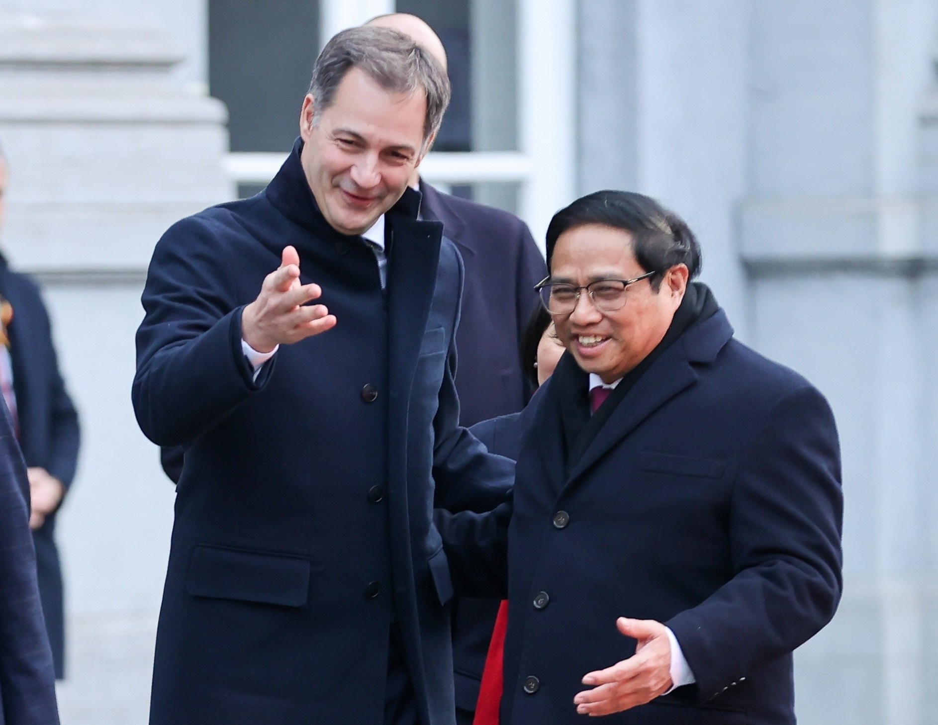 Le don chinh thuc Thu tuong Pham Minh Chinh tham Bi hinh anh