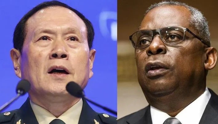 Bo truong Quoc phong My - Trung Quoc lan dau dien dam sau mot nam hinh anh