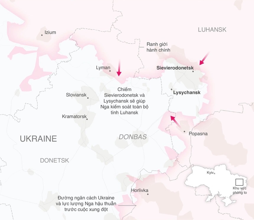 nga kiem soat thanh pho Sievierodonetsk o lugansk anh 1