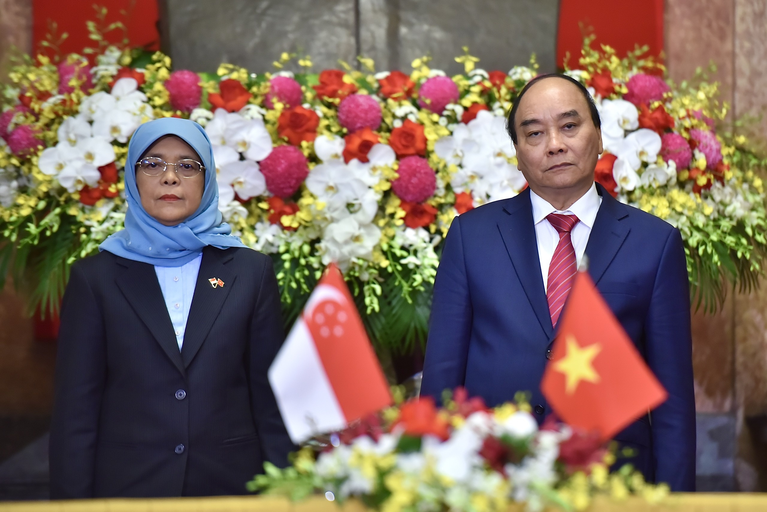 Chu tich nuoc hoi dam voi tong thong Singapore hinh anh