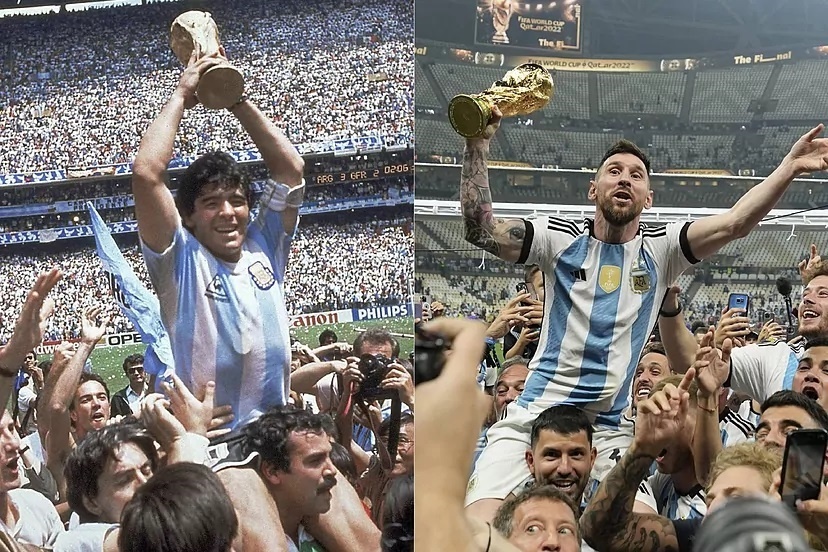 Messi tai hien man an mung cua Maradona hinh anh