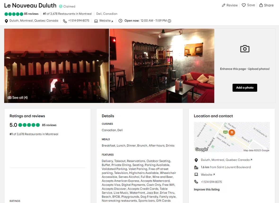 nha hang o canada anh 1