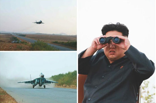 Kim Jong-un chong gay thi sat don vi huan luyen phi cong hinh anh