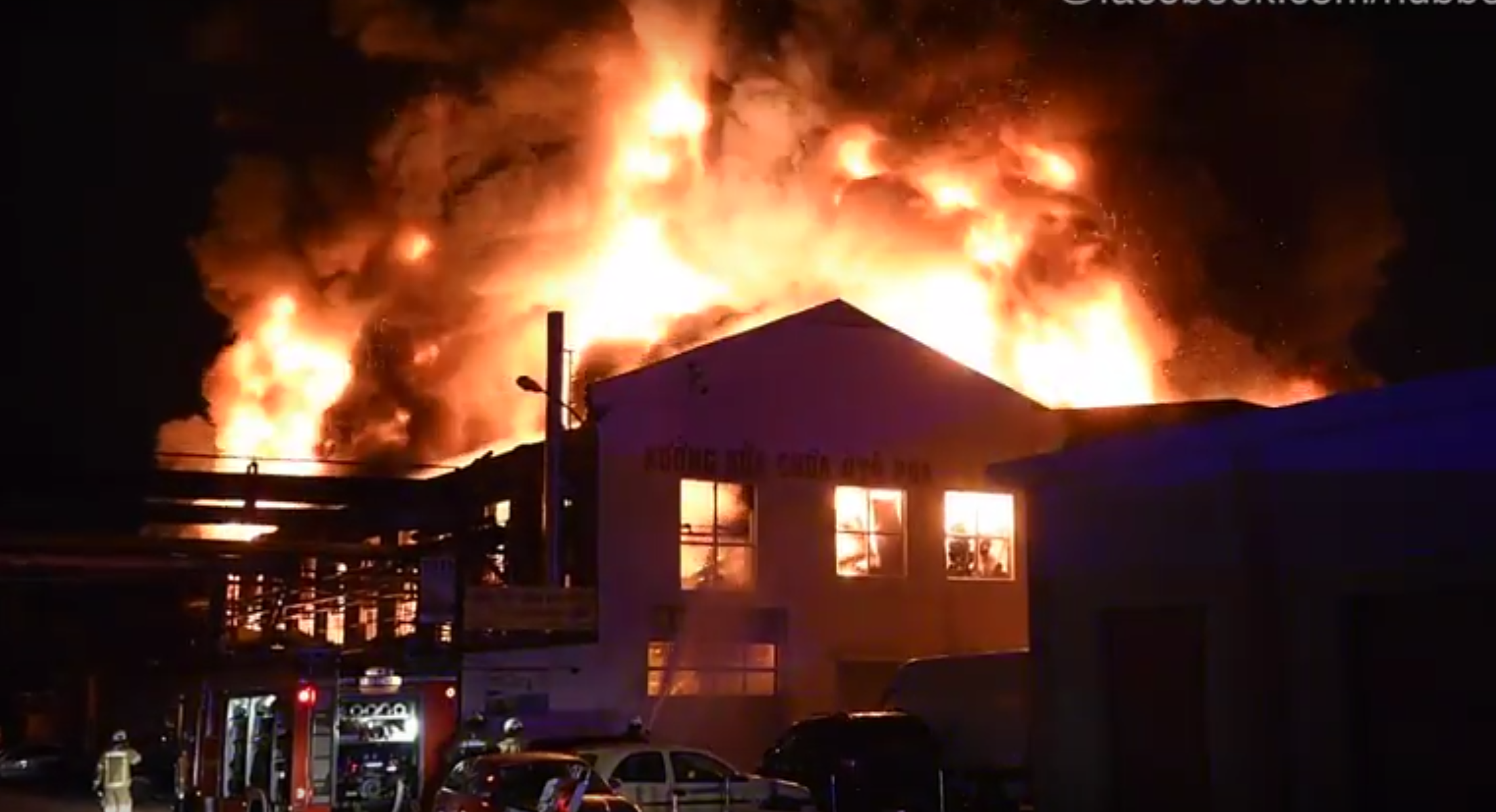 Lua thieu rui xuong sua chua oto cua nguoi Viet o Berlin hinh anh