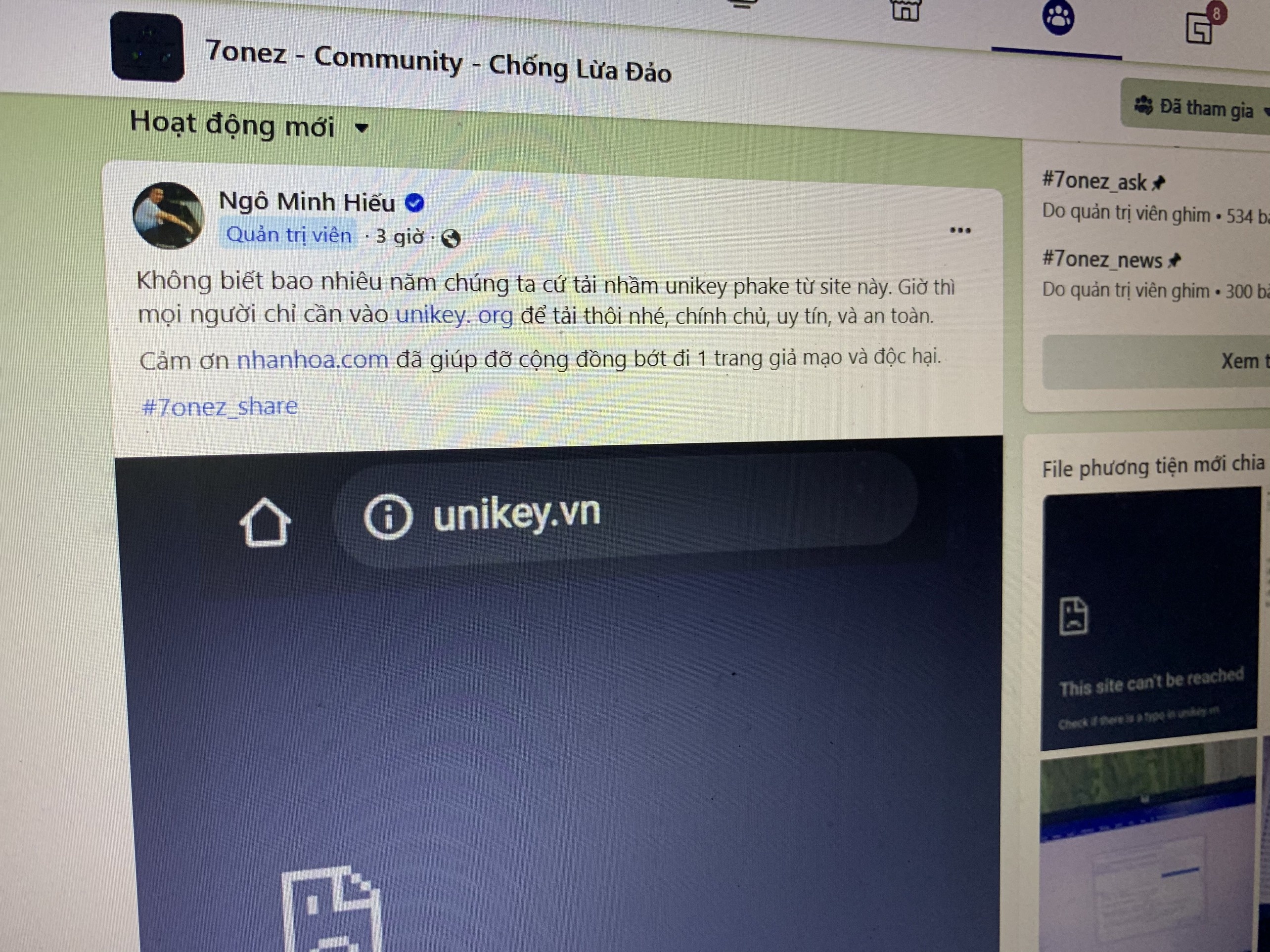 Bo go UniKey gia mao,  Virus,  Malware,  Cai cam anh 1