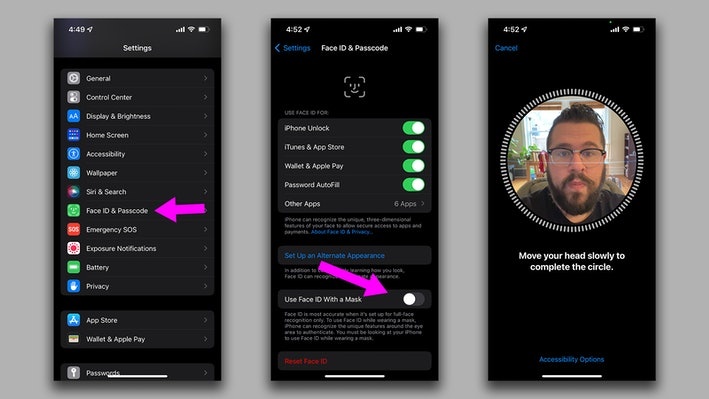 Mo khoa Face ID voi khau trang,  Face ID,  iPhone anh 1