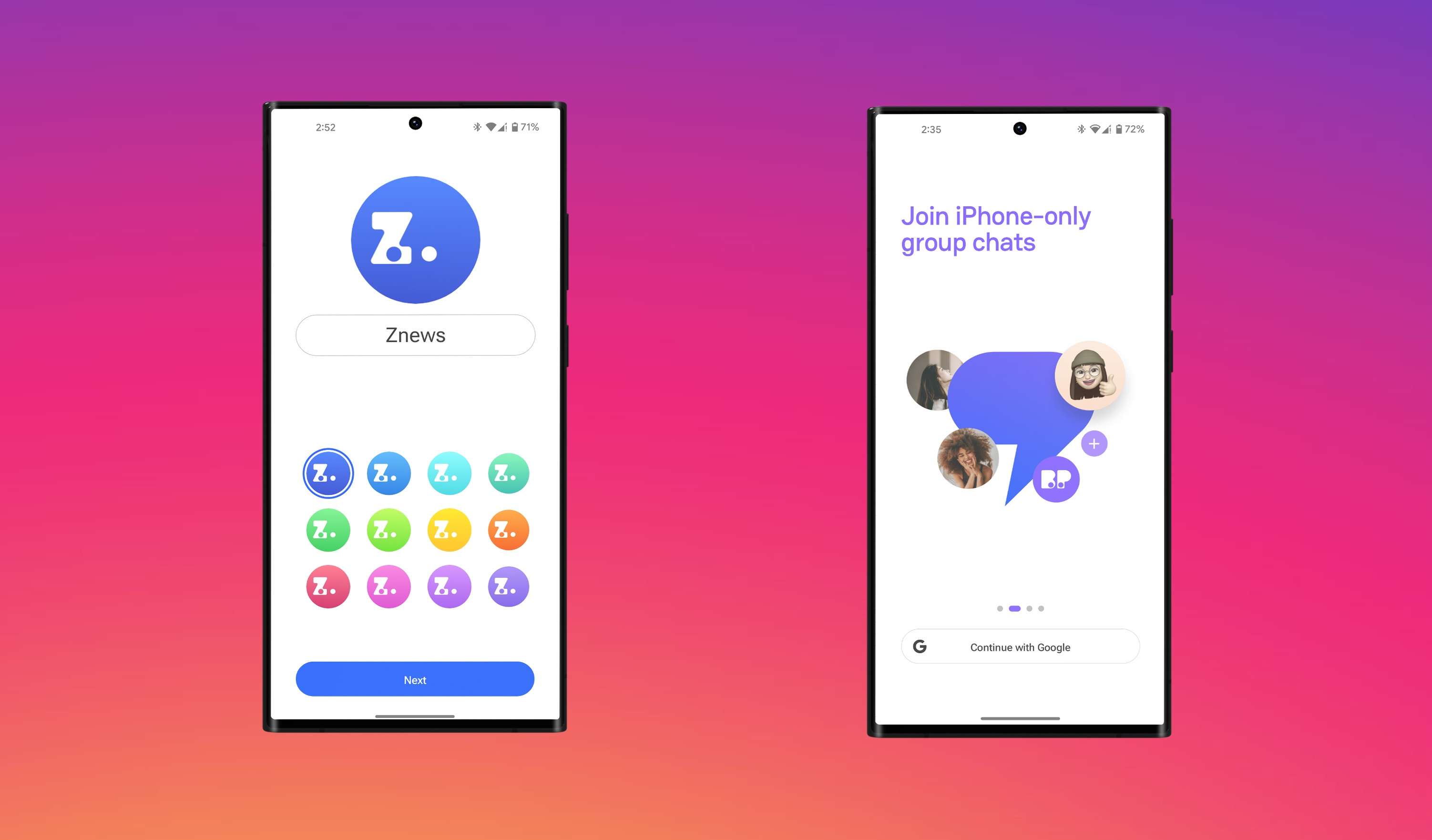 Nhan iMess tren Android anh 4