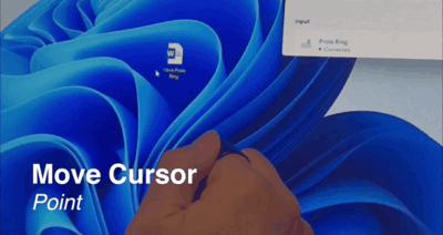 Con chuot may tinh deo tren ngon tay hinh anh