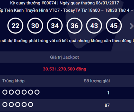 Lan dau tien co nguoi trung so doc dac 30 ty dong vao thu 6 hinh anh