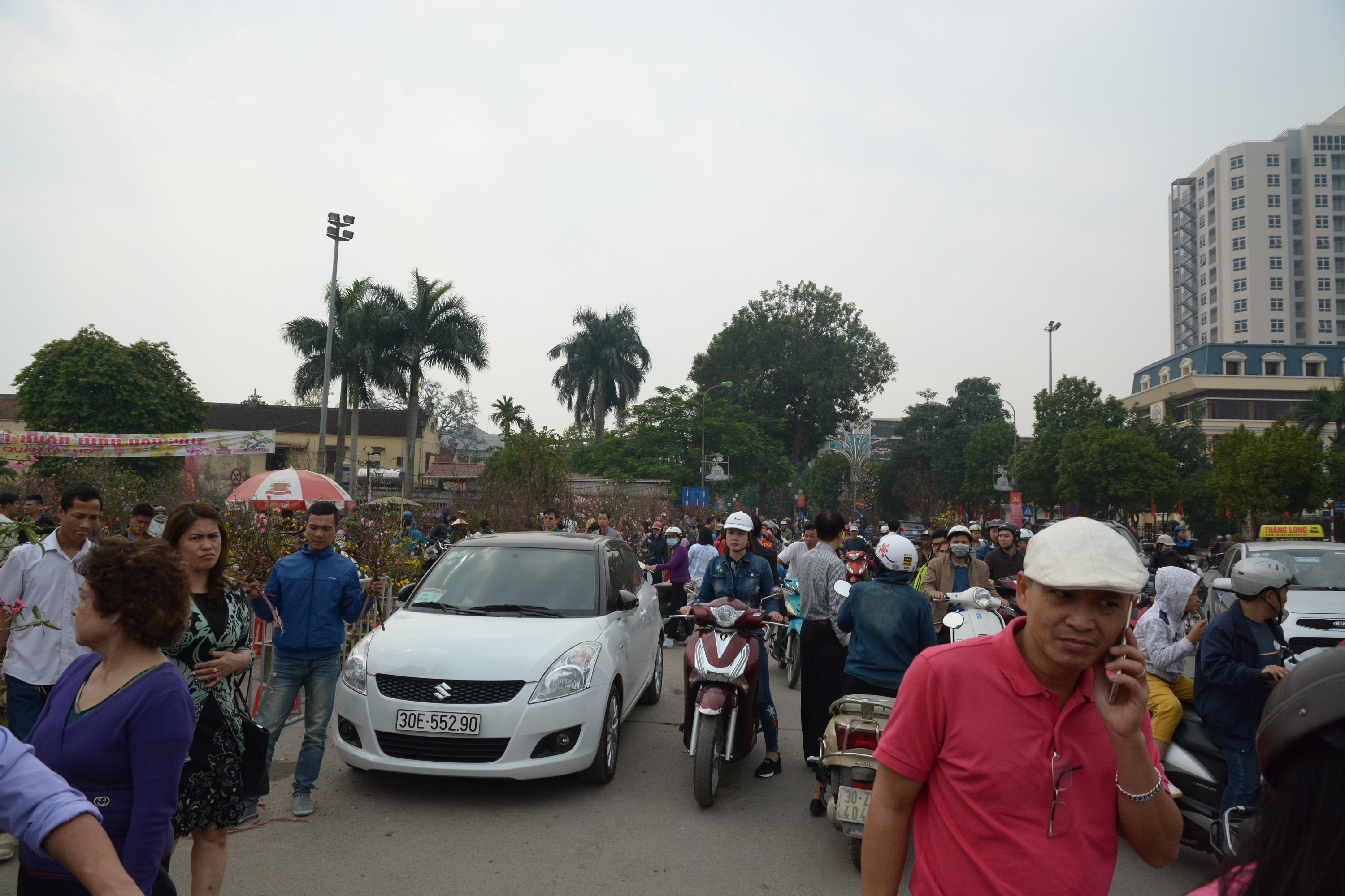 Dao,  quat pha gia chieu 29 Tet anh 1