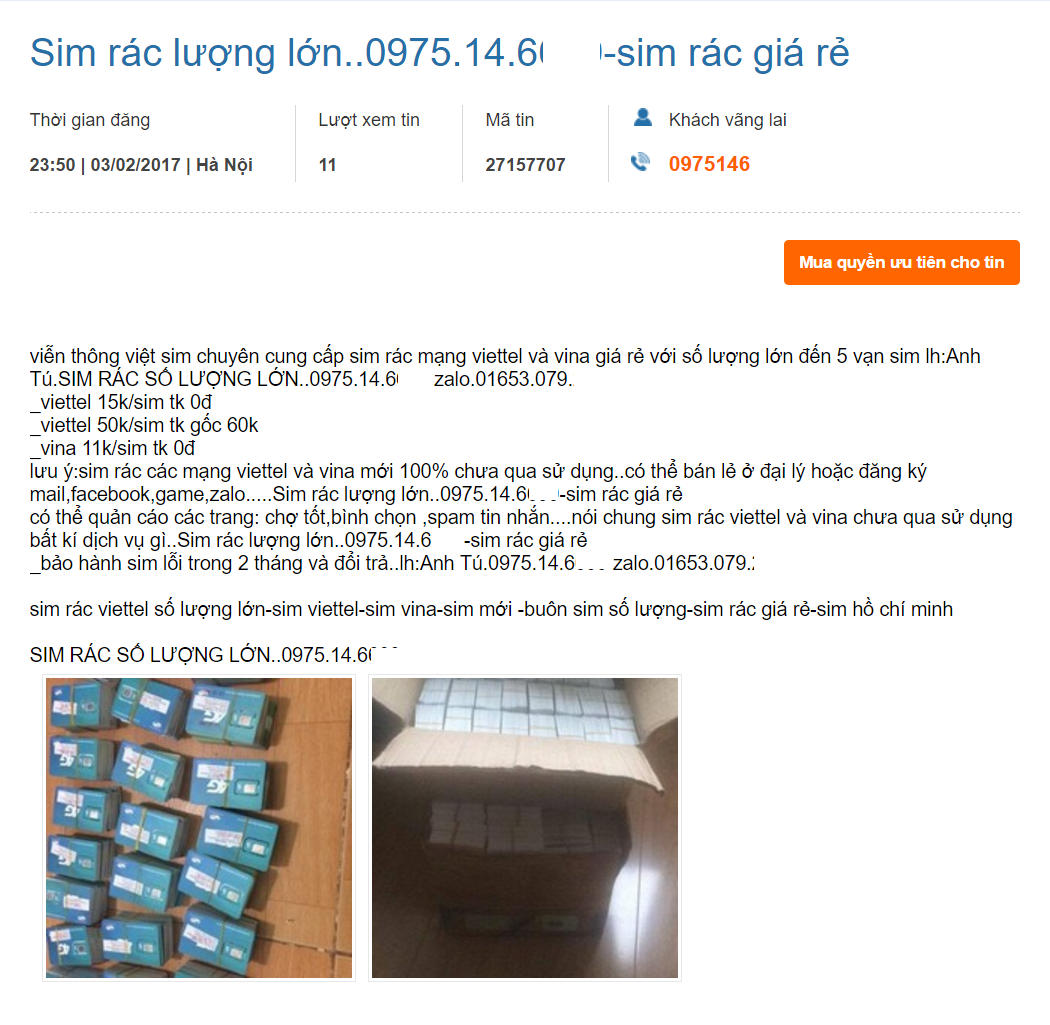 SIM rac ban online day ray anh 2