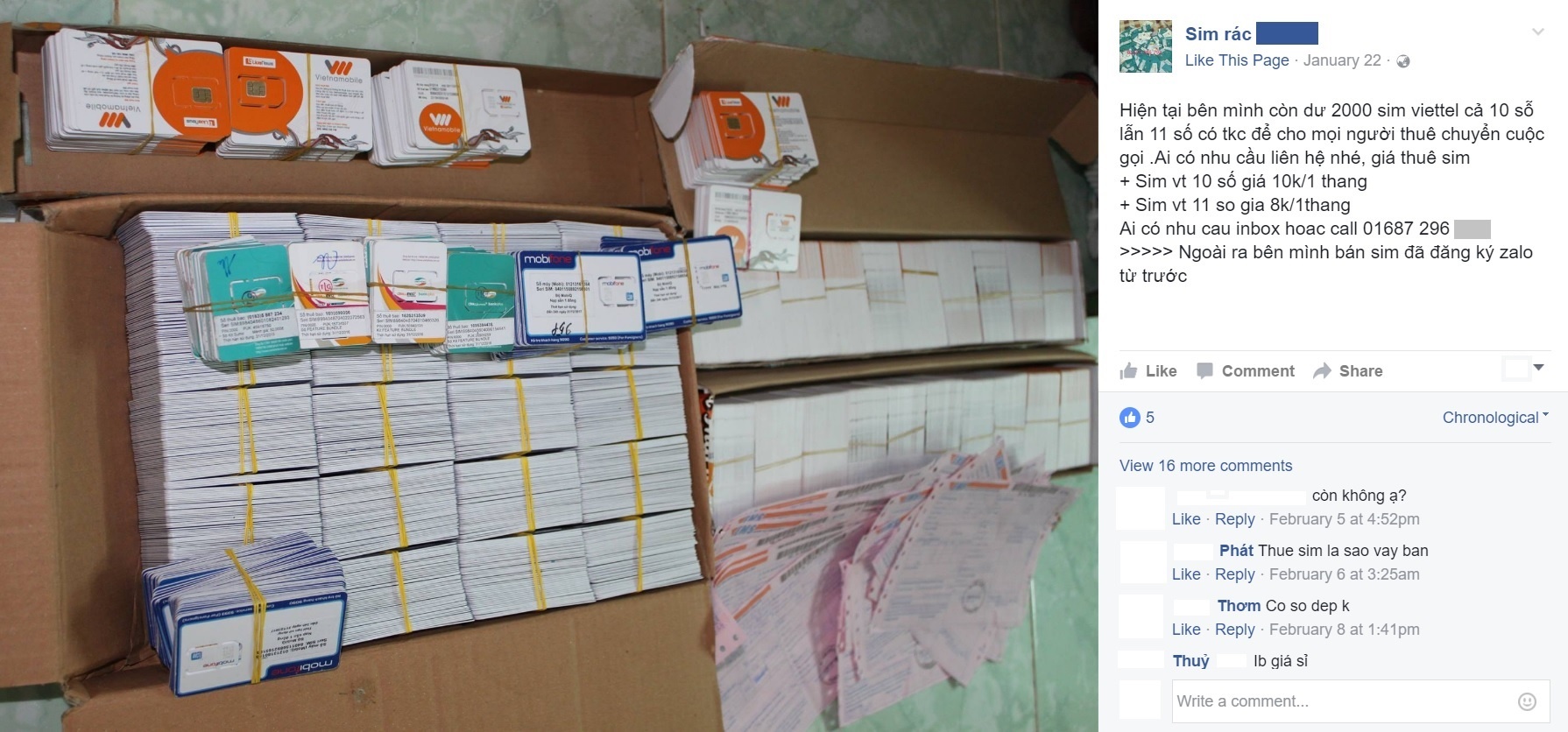 SIM rac ban online day ray anh 1