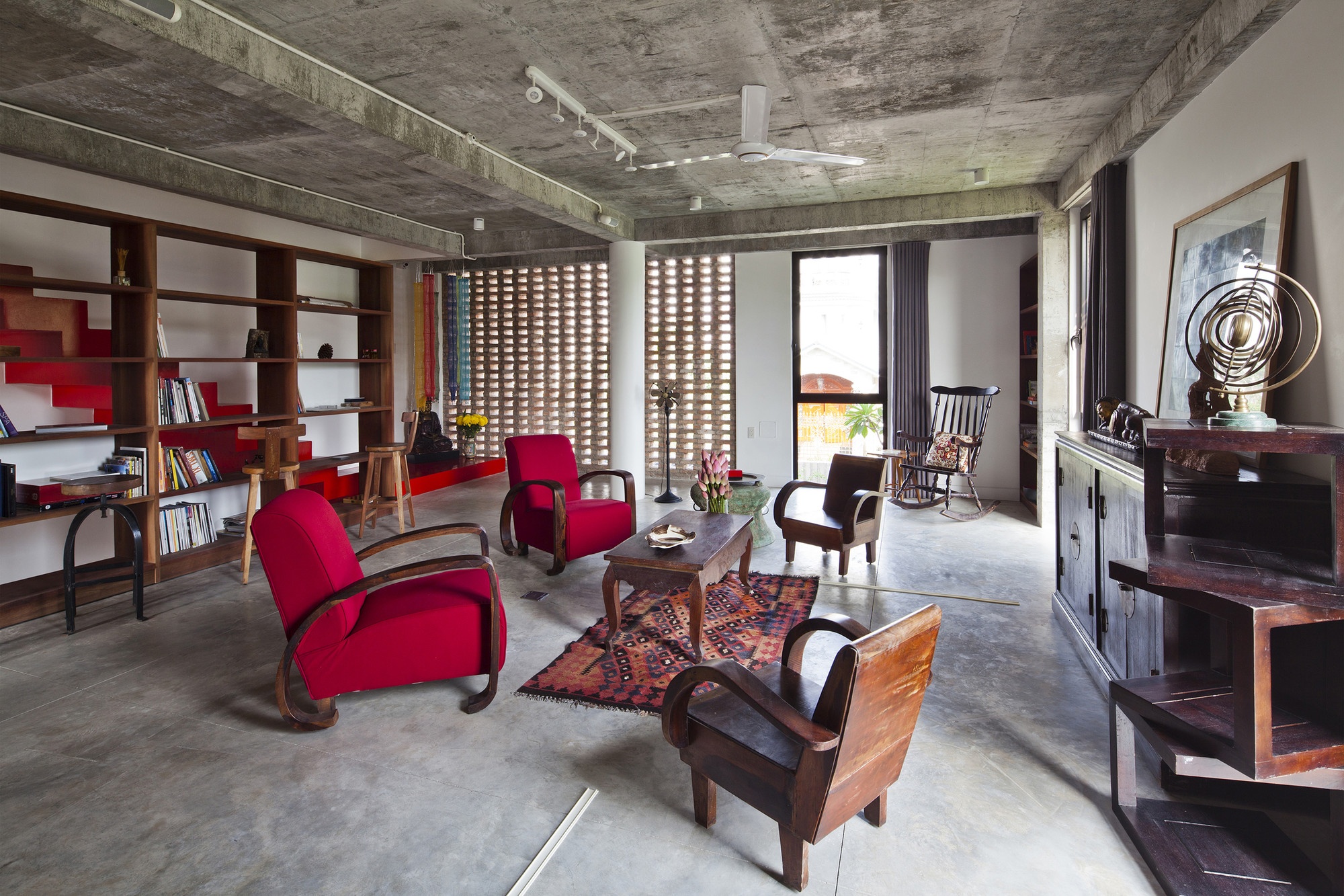 nhà tường gạch mái lá ảnh 11 nha tuong gach mai la anh 11