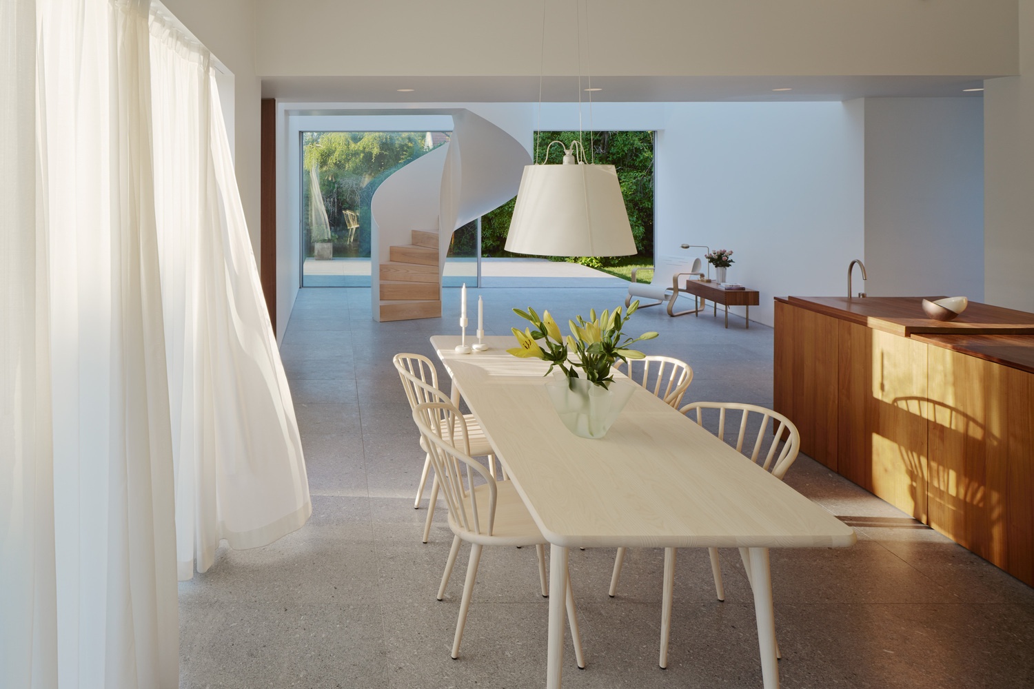 Biet thu nghi duong tong trang thiet ke thanh thoat hinh anh