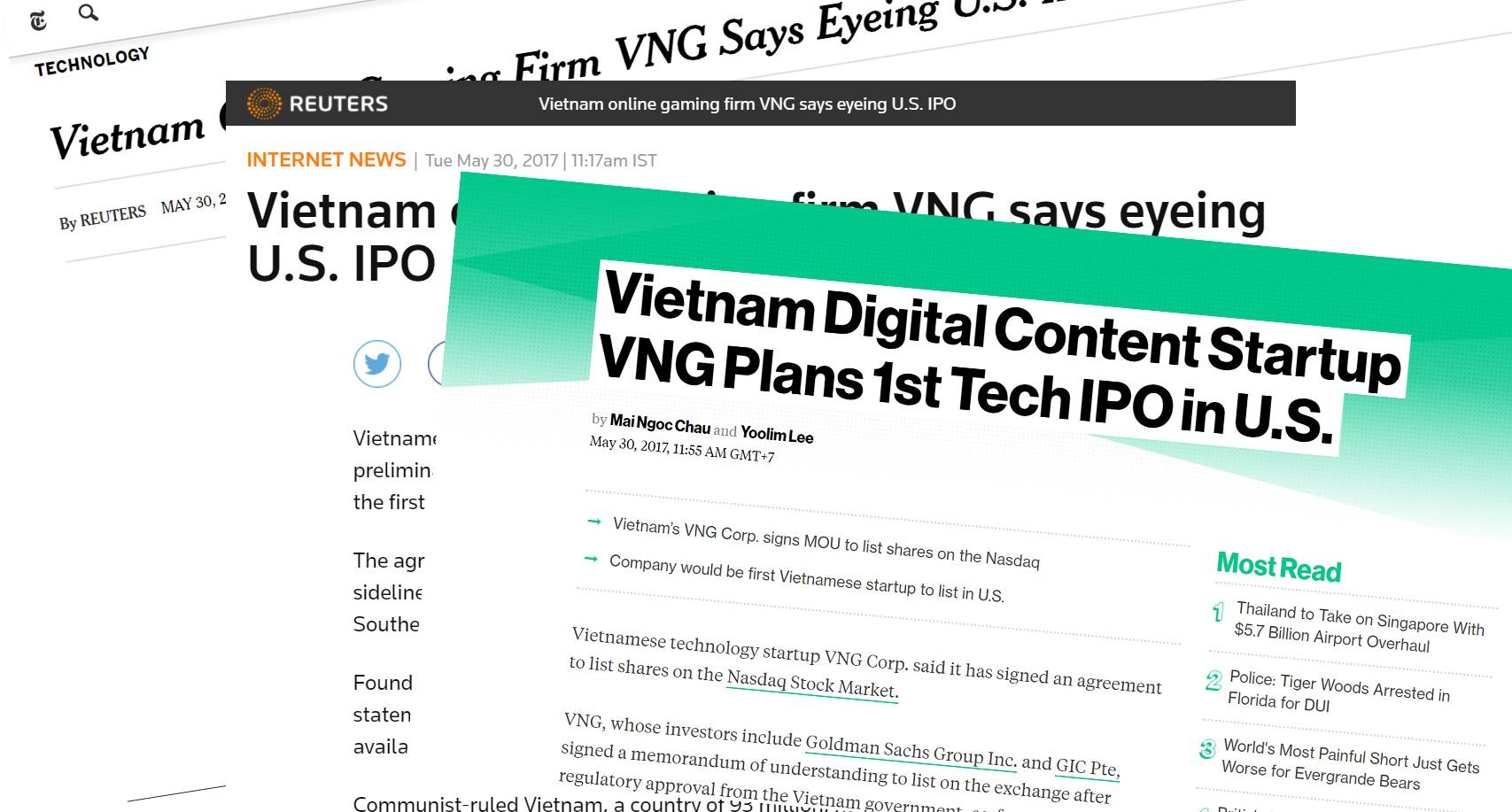 Truyen thong quoc te dong loat dua tin VNG len san Nasdaq hinh anh