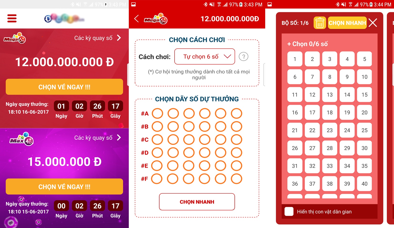 Loan ung dung mua ve xo so Vietlott truc tuyen hinh anh