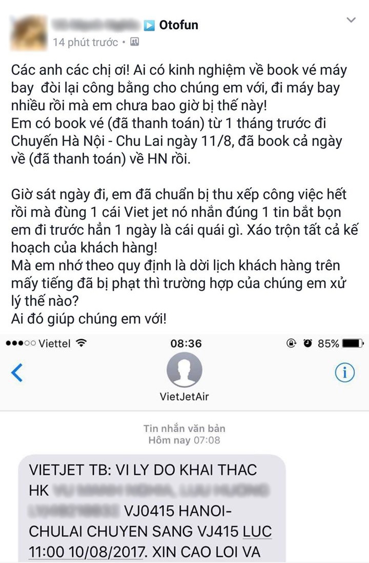 khach bi doi lich bay vietjet air anh 1