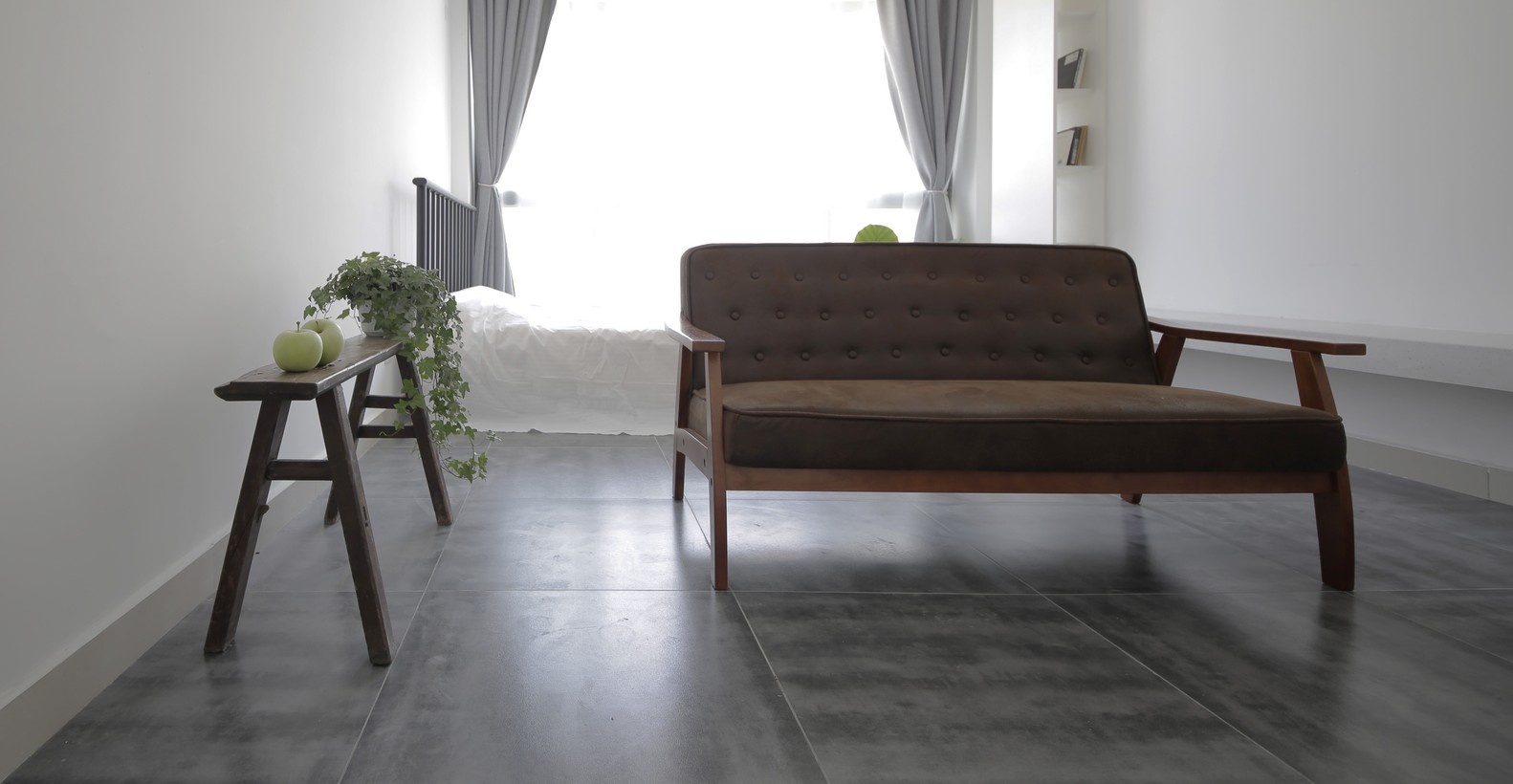 Can ho 36 m2 thiet ke tinh te cho mot nguoi o hinh anh