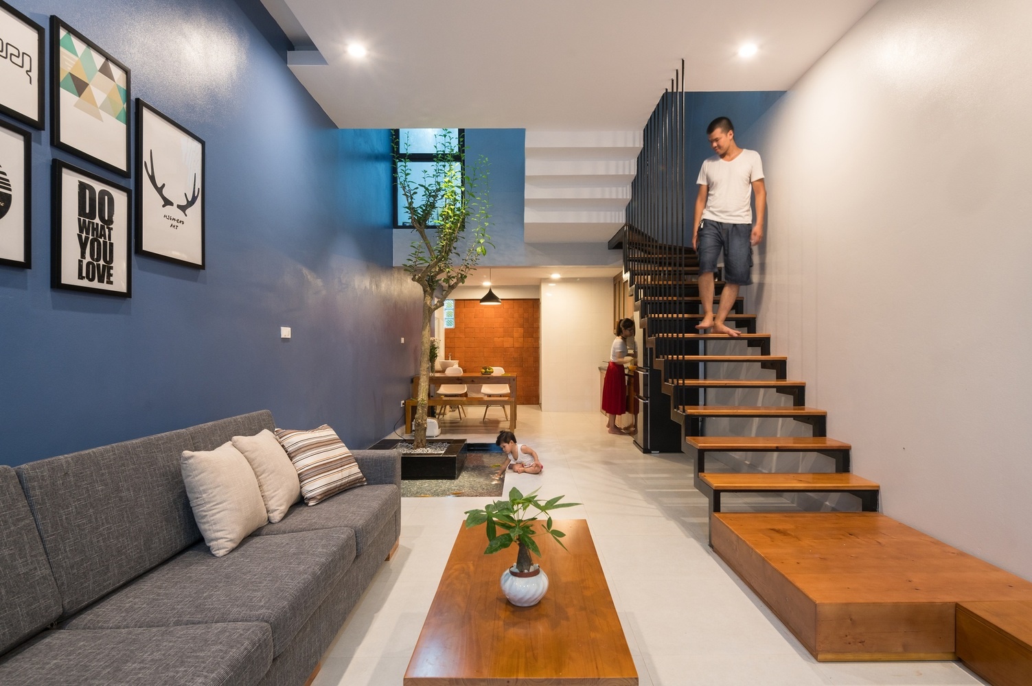 Nha ong 800 trieu dong thiet ke vua hoai co vua hien dai hinh anh