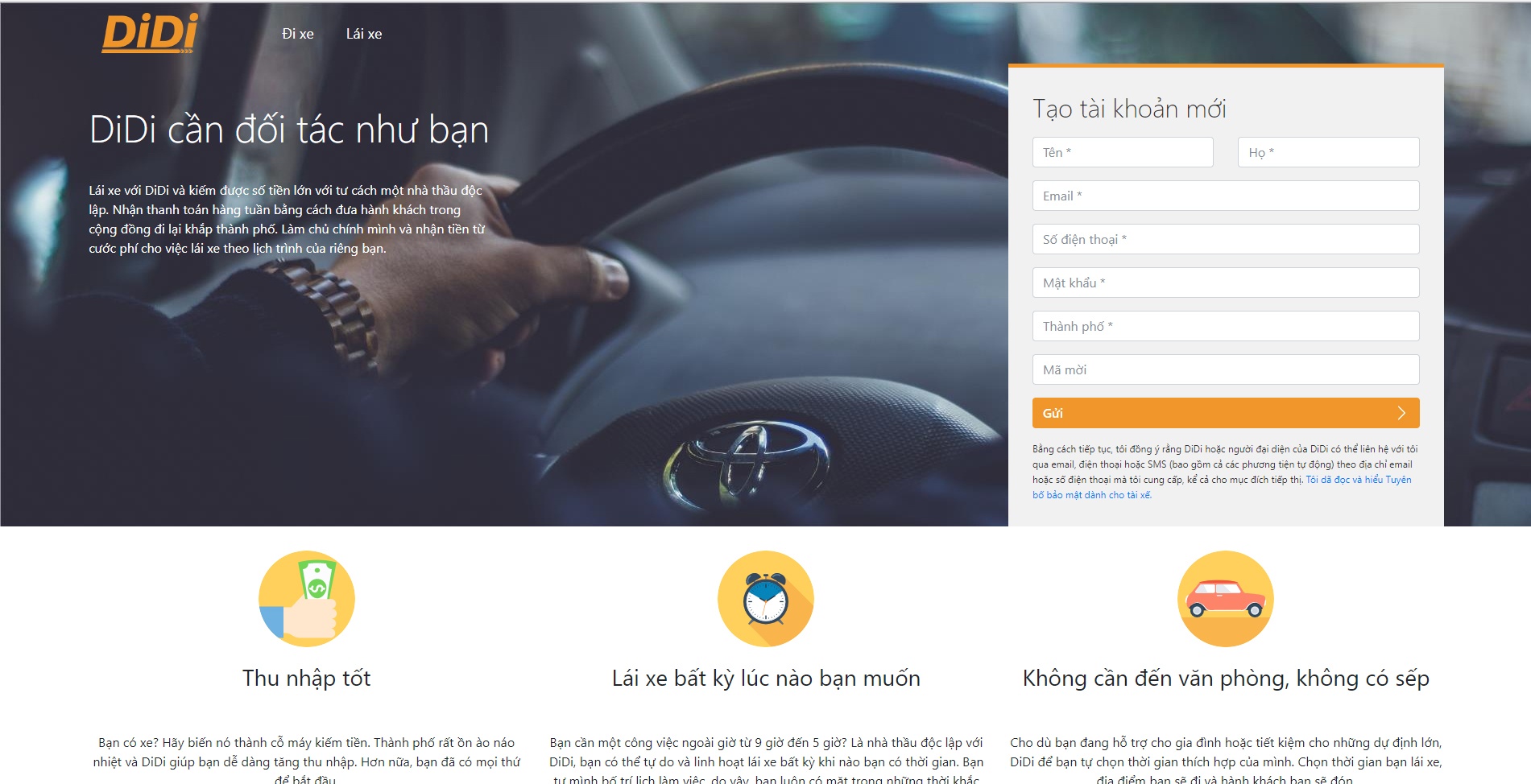 Ung dung nhai Didi Chuxing xuat hien tai Viet Nam hut tai xe Uber cu hinh anh