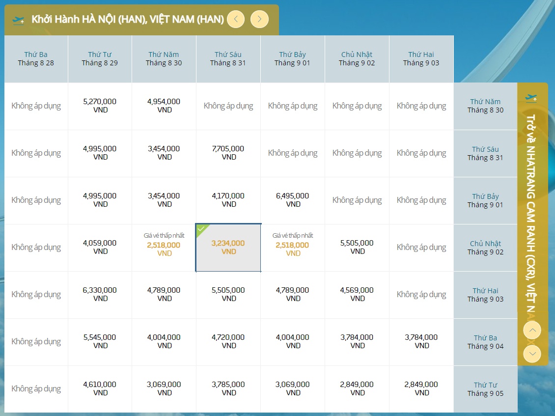 giá vé máy bay 2/9 ảnh 2 gia ve may bay 2/9 anh 2
