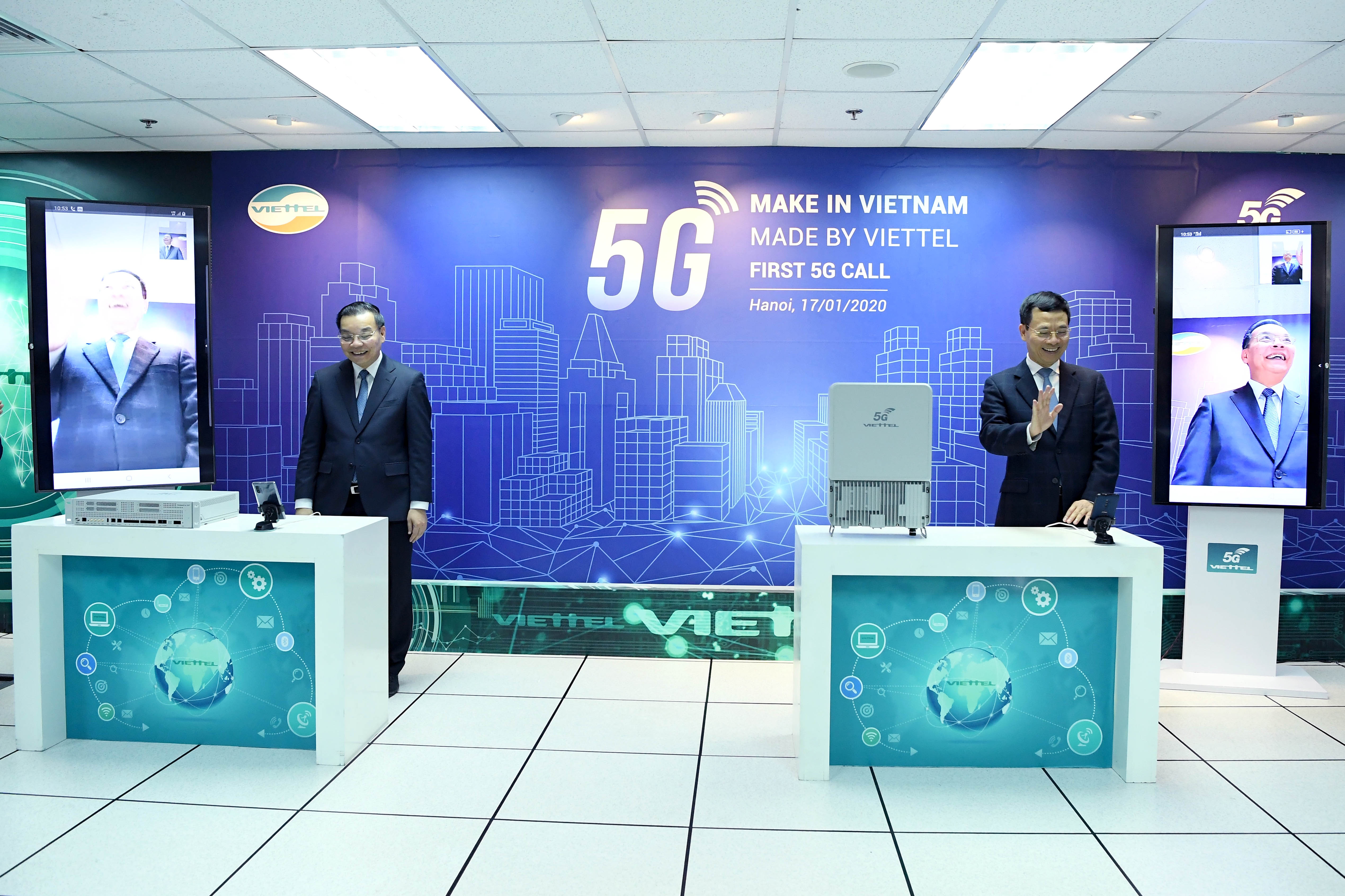 Thuc hien thanh cong cuoc goi bang thiet bi 5G cua Viet Nam hinh anh