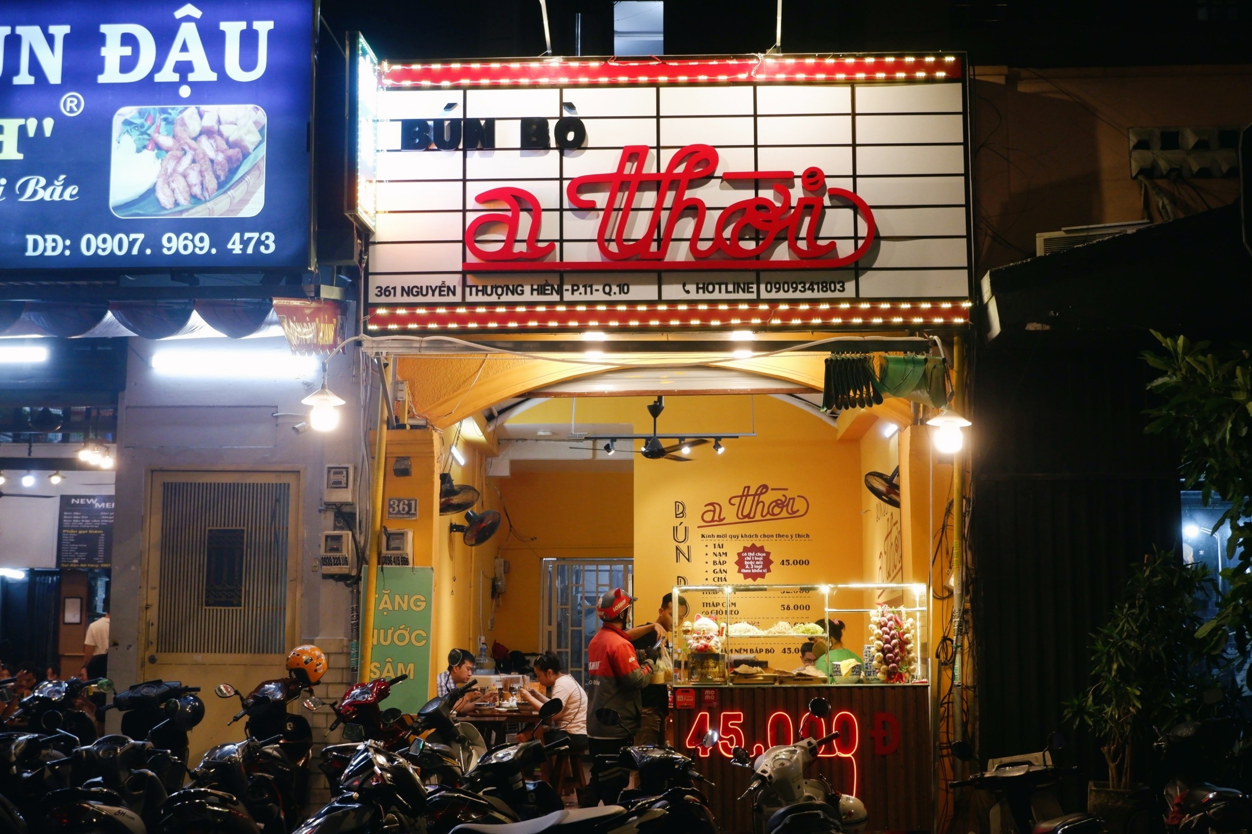 bun bo den dau o tphcm anh 1