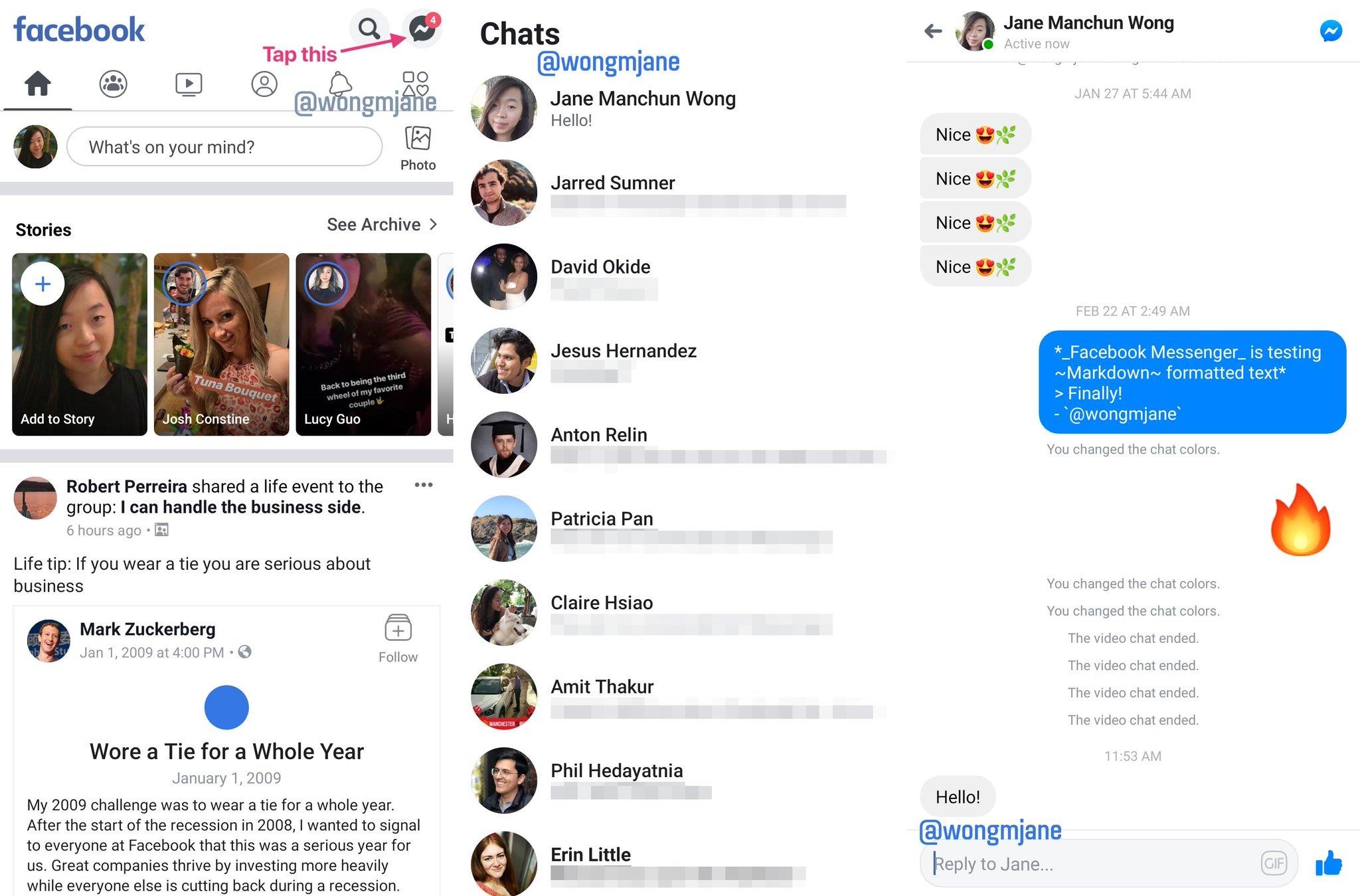 Messenger gộp với Facebook ảnh 1 Messenger gop voi Facebook anh 1