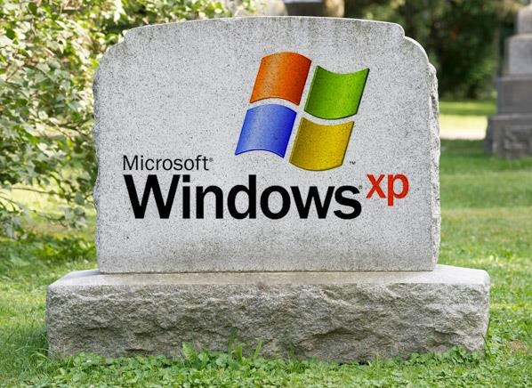 Windows XP da chet hinh anh