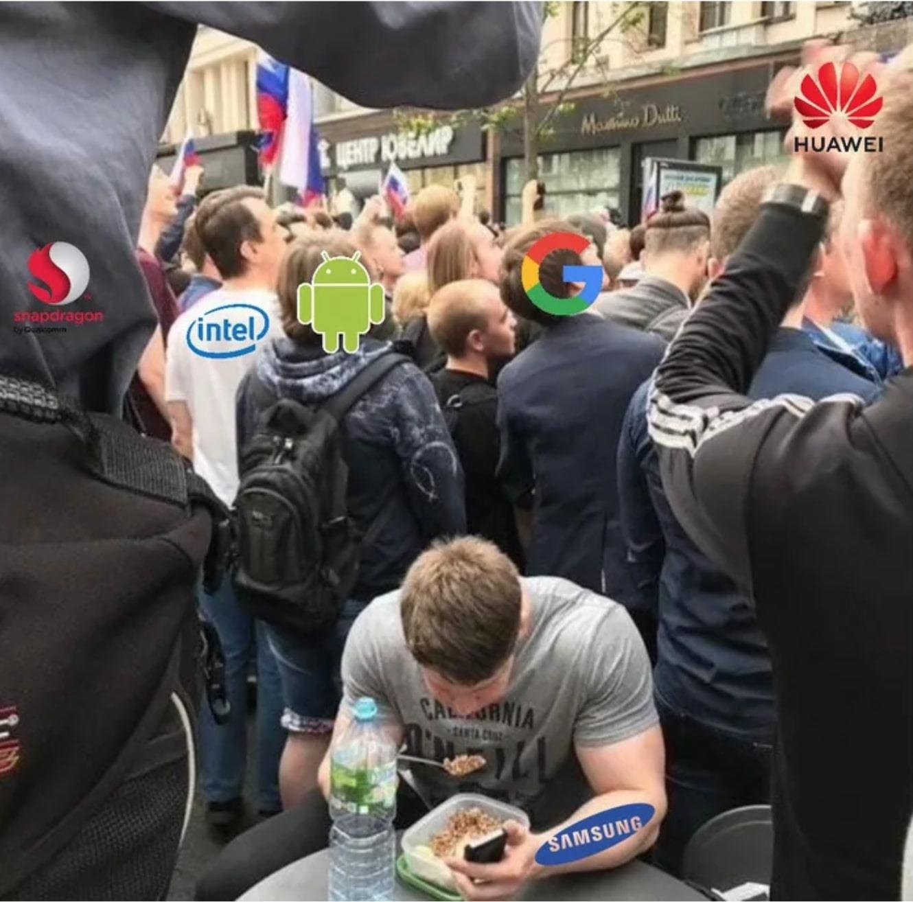 anh che Google cam Huawei,  meme Huawei anh 9