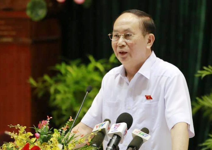 Chu tich nuoc Tran Dai Quang tiep xuc cu tri TP.HCM hinh anh