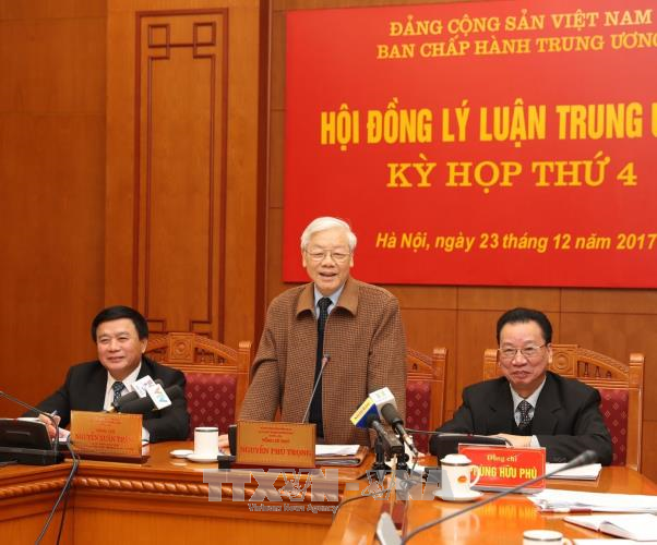 Tong bi thu Nguyen Phu Trong du ky hop cua Hoi dong Ly luan Trung uong hinh anh