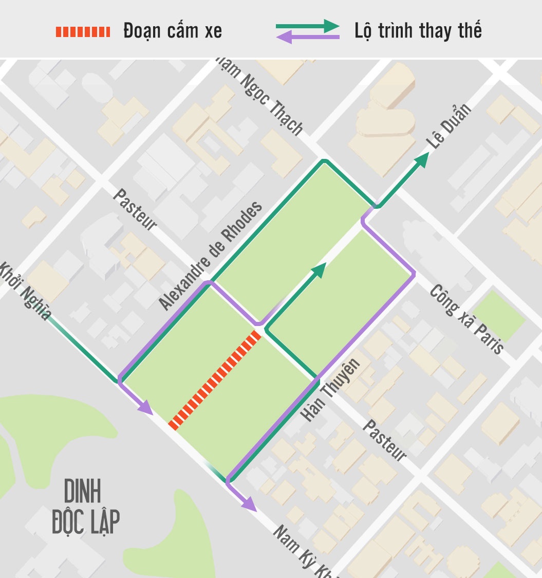 TP.HCM cam duong Le Duan tu 28/12 anh 2