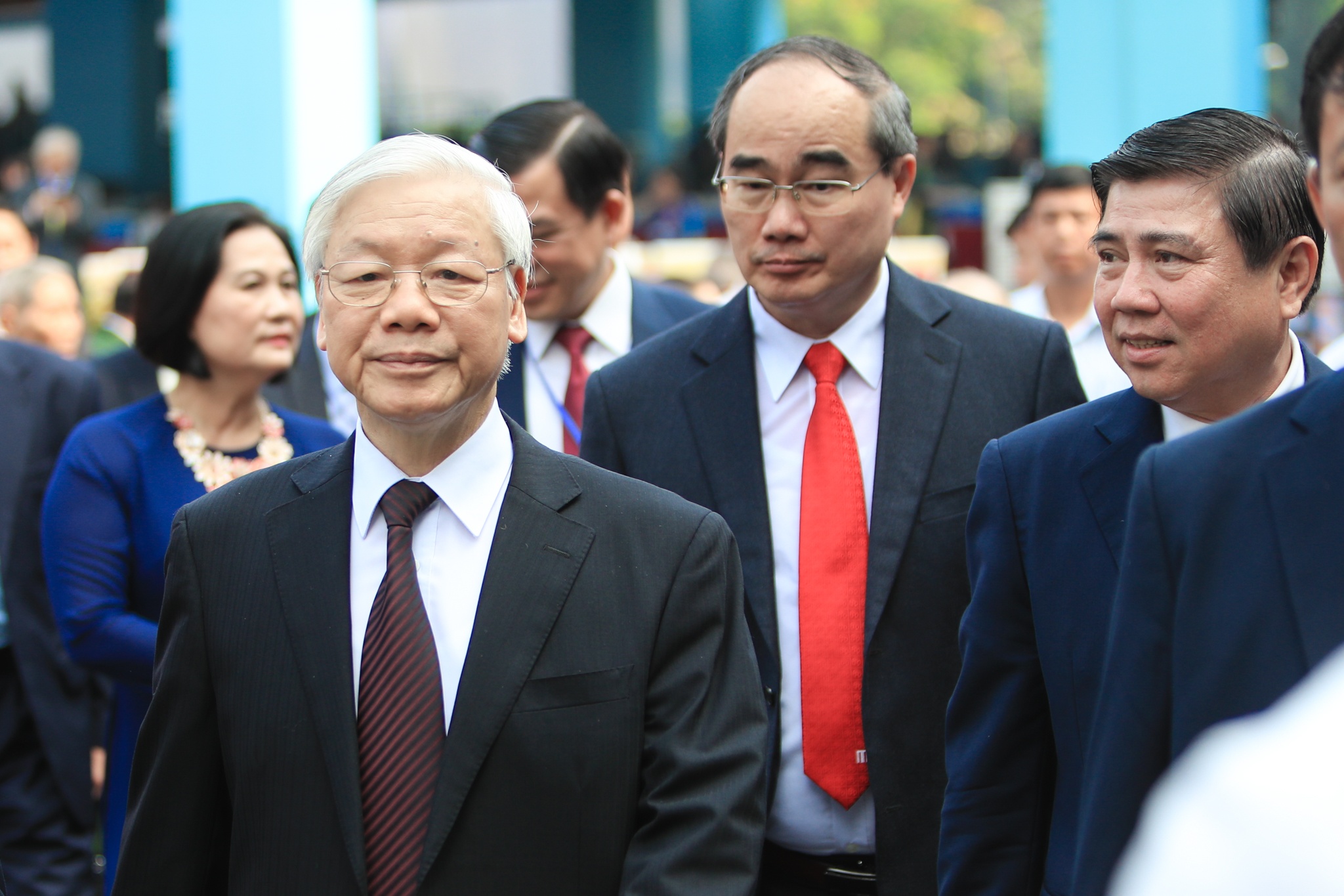 Lanh dao Dang, Nha nuoc du le ky niem Tong tien cong Mau Than 1968 hinh anh