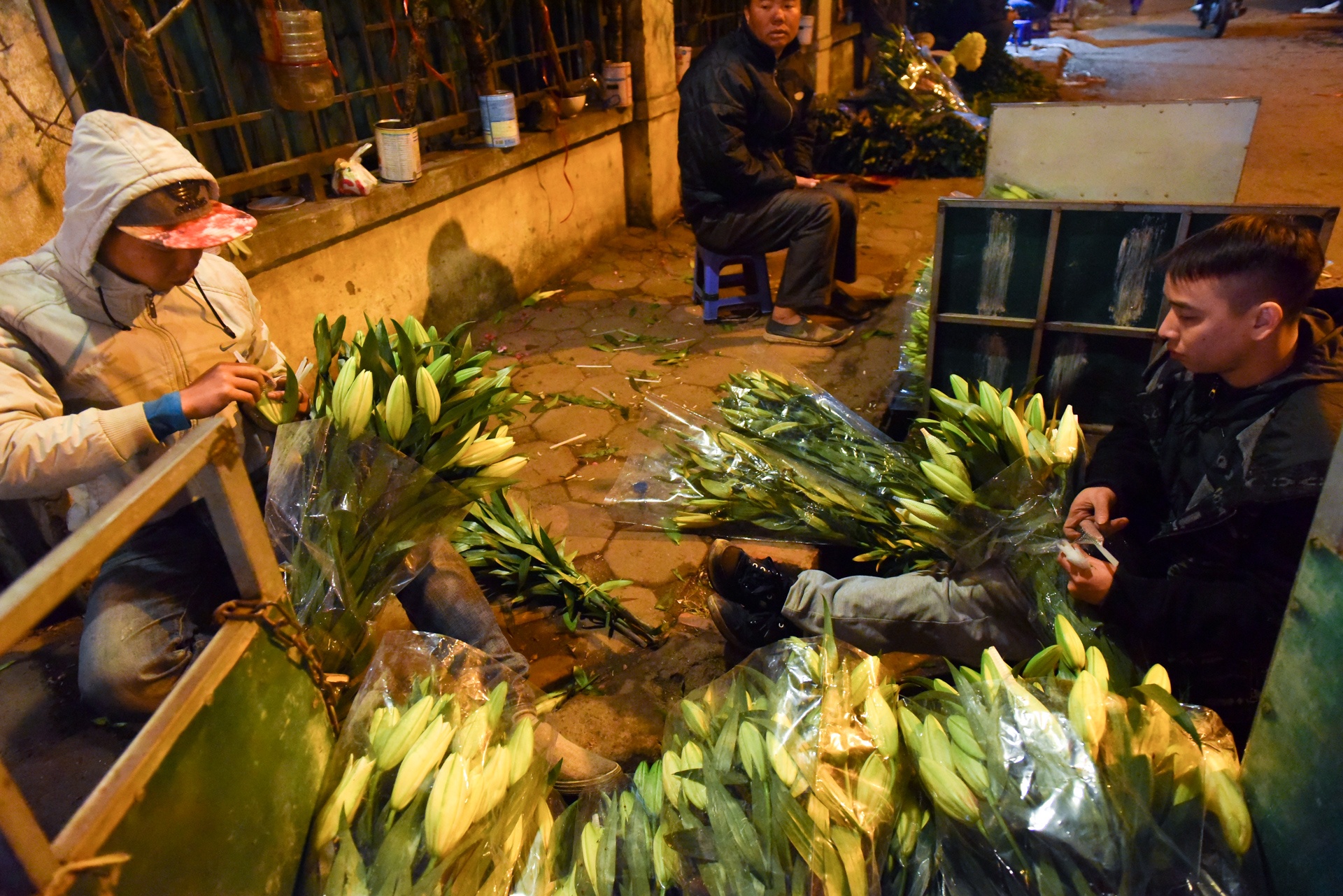 phia sau nhung chau hoa kieng ruc ro ngay Tet anh 5