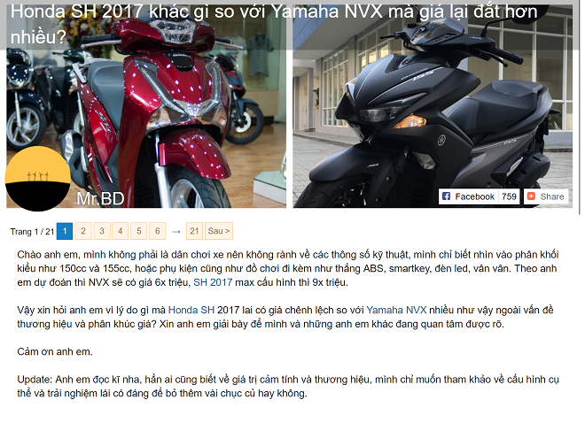 So sánh Yamaha với Honda ảnh 3 So sanh Yamaha voi Honda anh 3