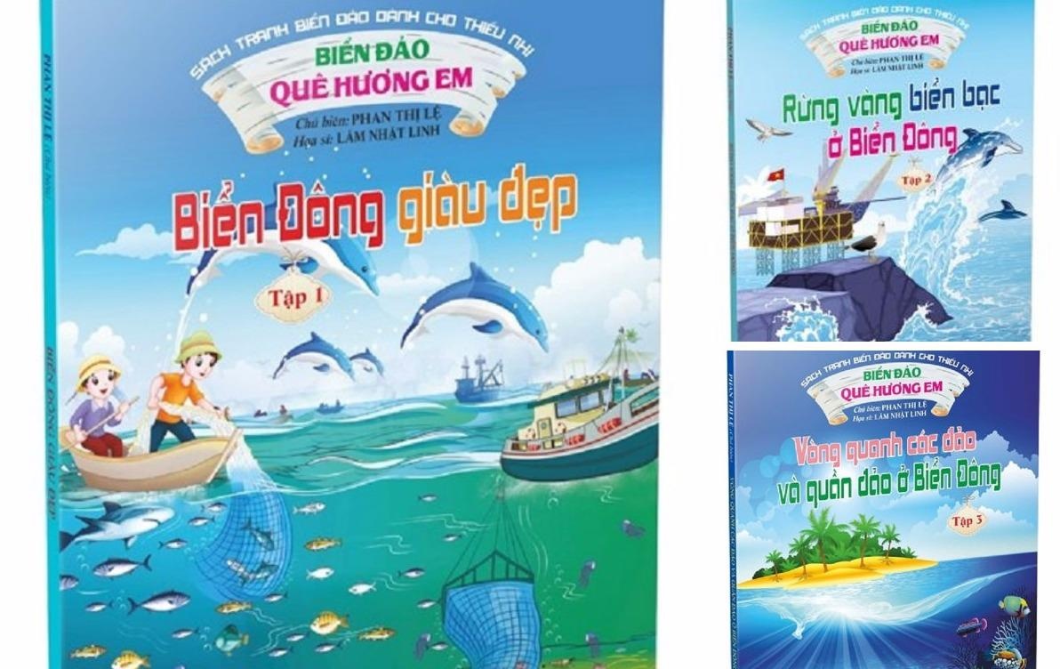 Bo sach ve bien dao danh cho thieu nhi hinh anh