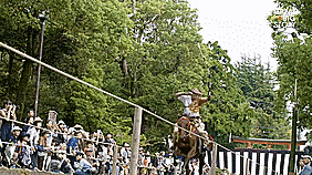 Truyen thong ban cung tren lung ngua kieu samurai doc dao o Nhat Ban hinh anh