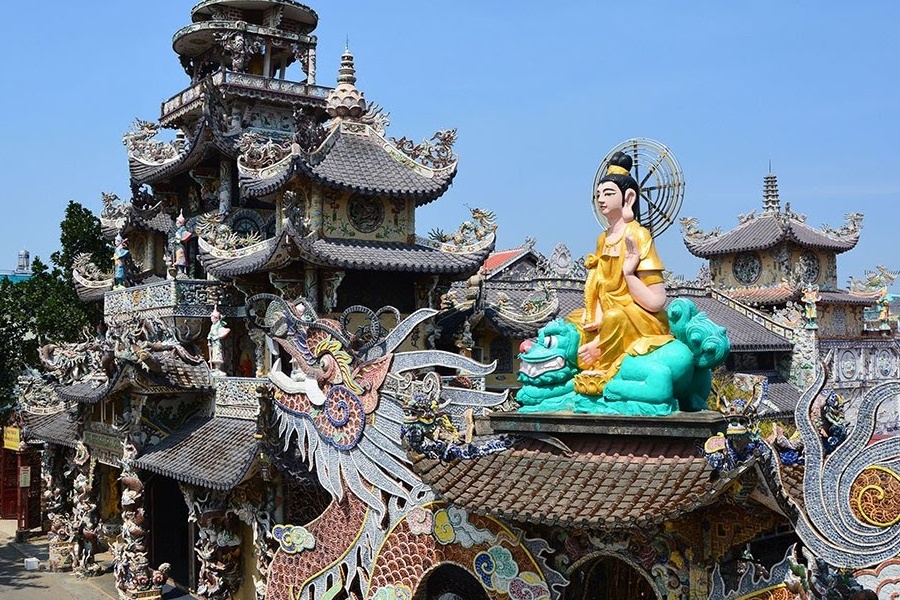 Chua co canh Muc Lien tim me lon nhat Viet Nam hinh anh