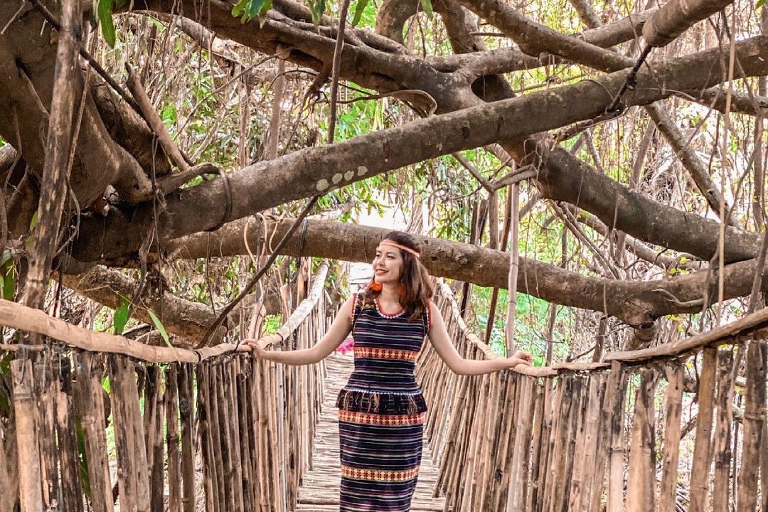 Noi nao o Dak Lak co cau treo xuyen qua gian gua co thu? hinh anh