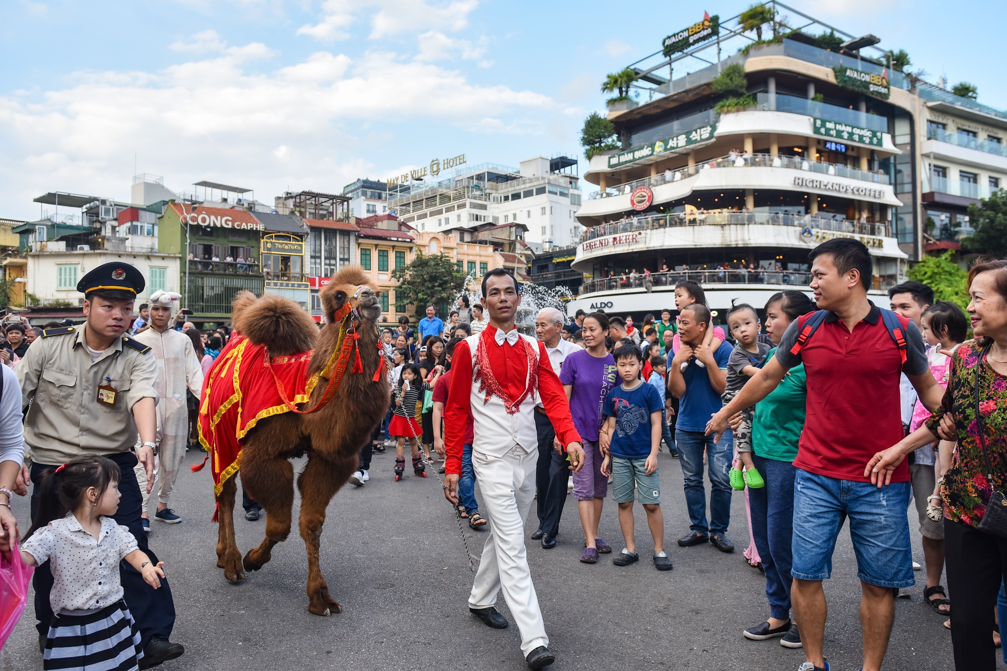 Lac da dieu hanh tren pho di bo anh 3